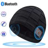 Bluetooth Beanie, Bluetooth Hat, Mens Gifts, Women Mens Beanie Hats with Bluetooth Headphones, Fits for Outdoor Sports, Skiing,Running, Skating, Walking, Christmas Birthday Gifts for Men Women Black