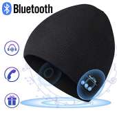 Bluetooth Hat Beanie for Mens Gifts, Music Hat with Wireless Bluetooth V5.0 Winter Hat Built-in HD Stereo Speakers & Microphone with Rechargeable USB for Winter Fitness Outdoor Sports (Classic Basic)