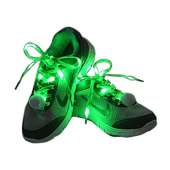 Flammi LED Nylon Light Up Shoelaces - GREEN