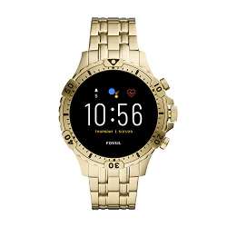 Fossil Gen 5 Smartwatch – Garrett HR Gold-Tone Stainless ...