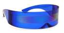 Futuristic Shield Sunglasses Monoblock Cyclops + BLUE + RAINBOW STRIPE Futuristic Shield Sunglasses Monoblock Cyclops + BLUE + RAINBOW STRIPE