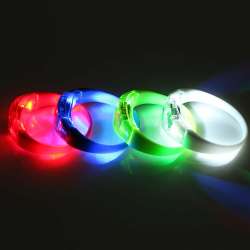 LED-Armband aus Silikon, Party-Leuchtarmband, Fahrradband ...