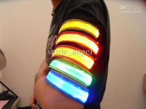 LED Armbands Night Run Walk Cycling Safety Bracelets ...