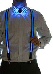 Neon Nightlife Men's Light Up LED Suspenders, One Size ...
