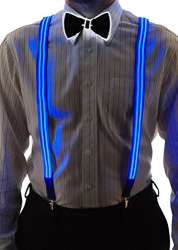 Neon Nightlife Stripe Light Up LED Suspenders for Men ...
