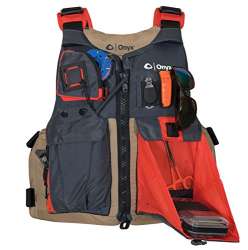 ONYX Kayak Fishing Life Jacket Oversize Tan | eBay