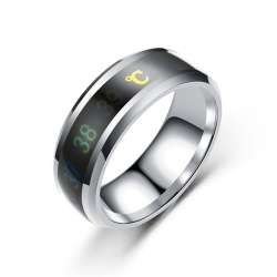 Ring for Lovers Smart Temperature Ring Mood Temperature ...