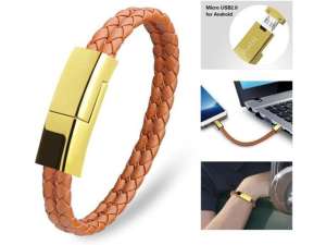 Dzzkoye Charging Cable Bracelet for Men Portable Micro ...