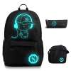 FLYMEI Anime Luminous Backpack for Boys, Girls School Daypack with Shoulder Bag 17'' Laptop Back... FLYMEI Anime Luminous Backpack for Boys, Girls School Daypack with Shoulder Bag 17'' Laptop Back...