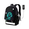 School Backpack Bookbag SKL Anime Cartoon Backpack Luminous Casual Daypack with USB Charging Port School Backpack Bookbag SKL Anime Cartoon Backpack Luminous Casual Daypack with USB Charging Port