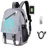 Sqodok Anime Luminous Backpack Waterproof, College Charging Bookbag with USB Charging Port and... Sqodok Anime Luminous Backpack Waterproof, College Charging Bookbag with USB Charging Port and...