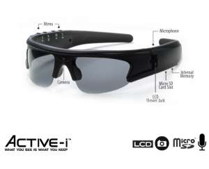 Active iVideo Spy Sunglasses With Detachable ...