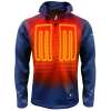 ActionHeat 5V Battery Heated 1/2 Zip Pullover Shirt - BLUE ActionHeat 5V Battery Heated 1/2 Zip Pullover Shirt - BLUE