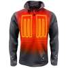ActionHeat 5V Battery Heated 1/2 Zip Pullover Shirt - GREY ActionHeat 5V Battery Heated 1/2 Zip Pullover Shirt - GREY