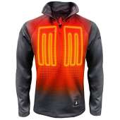 ActionHeat 5V Battery Heated 1/2 Zip Pullover Shirt - GREY