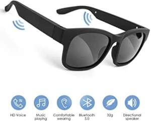 GELETE Smart Glasses Wireless Bluetooth ...