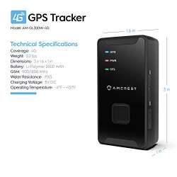 Amcrest 4G LTE GPS Tracker - Portable Mini Hidden Real ...
