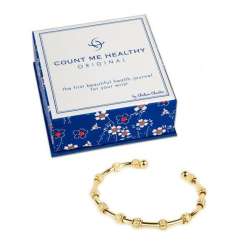 Count Me Healthy Original Gold Journal Bracelet | Chelsea ...