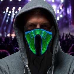 EL Flashing LIGHT UP MASK For EXTRA VISIBILITY & Fun ...