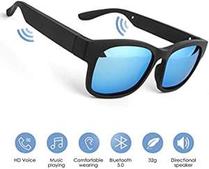 GELETE Smart Glasses Wireless Bluetooth Sunglasses Open Ear