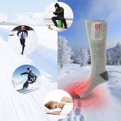 Global Vasion Rechargeable Battery Heated Socks - Electric ...
