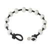Golf Goddess Stroke/Score Counter Cord Bracelet - Black with Silver Golf Goddess Stroke/Score Counter Cord Bracelet - Black with Silver