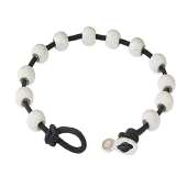 Golf Goddess Stroke/Score Counter Cord Bracelet - Black with Silver