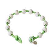 Golf Goddess Stroke/Score Counter Cord Bracelet - Lime Green with Silver