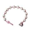 Golf Goddess Stroke/Score Counter Cord Bracelet - Pale Pink with Silver Golf Goddess Stroke/Score Counter Cord Bracelet - Pale Pink with Silver