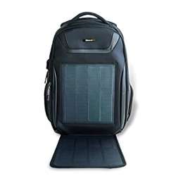 HANERGY Solar Powered Backpack with Built-in 10.6W Solar Thin Film Panel, Solar ...