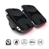 Hoverclub Electric Hovershoes, UL2272 Certificated Electric Roller Skating Shoes, Self-Balancing Hoverboard with 250W Dual Motor, LED Lights for Kids and Adults