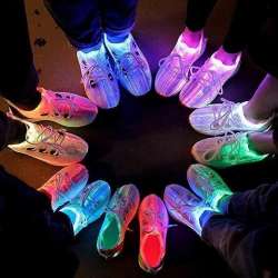 ️️Kids Luminous Fiber Optic Light Up Sneakers ️️ $34.95 ...