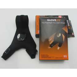 LED Beam Flashlight Gloves Breathable Outdoor Work Glove ...