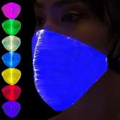 LED Light Up Half Mask - EDM Rave Masks For Men & Women