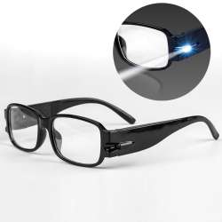 LED Lighting Reading Glasses Rimmed Eyewear Night Light ...