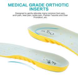 MOISO Memory Foam Orthotic Insoles for Plantar Fasciitis ...