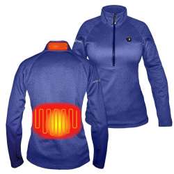 Open Box ActionHeat 5V Battery Heated 1/2 Zip Pullover ...