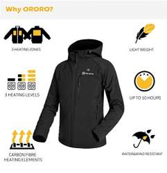 ORORO Women's Slim Fit Heated Jacket with Battery Pack ...