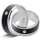Oumij Smart Ring, NFC Multi-Function Smart Rings Magic Wearable Device Universal for Mobile Phone, Connecte to The Mobile Phone Function Operation and Sharing of Data(11in)