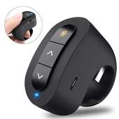 Presentation Clicker, BEBONCOOL Powerpoint Clicker for Presentation, Wireless Clicker for Powerpoint Presentations, Finger Ring Wireless Presenter Remote, RF 2.4 GHz Slide Advancer