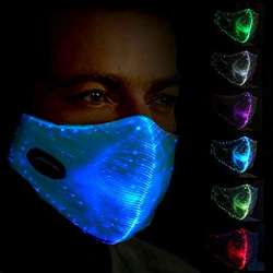 Rave DNB face mask - LED multi-color | Cool Mania