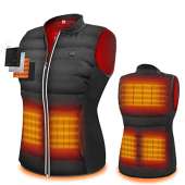 Similar to Calor - ZLTFashion 5V Heated Winter Vest for Women, USB Charging Electric Lightweight Body Warmer Zip Up Heating Pad Apparel Jacket Outwear Gilet Hiking, Hunting, Motorcycle, Camping