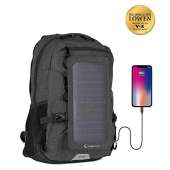 Similar to Hanergy -Sunnybag EXPLORER+ solar backpack charger | World's strongest water resistant solar panel for smartphones and all USB-devices on the go | 15L volume and 15’’ laptop compartment | Black/Black