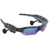 Smart Bluetooth sunglasses polarized discolored Lenses, Easy to Make Phone Calls and Listen to Music navigation, for free a pair of black lenses, a pair of night vision yellow lenses(Camouflage green)