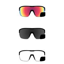 TriEye Sports Glasses with Rear-View - black | red revo ...