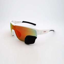 TriEye Sports Glasses with Rear-View - white | clear/smoke ...