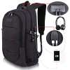 Tzowla Travel Laptop Backpack - BLACK Tzowla Travel Laptop Backpack - BLACK
