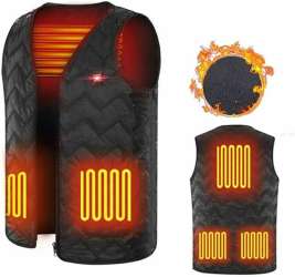 Unilove Heated Vest, Washable Size Adjustable USB Charging ...