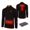 Venture Heat Men's Heated Shirt Thermal Underwear with Battery Pack - Long John, 1/4 Zip Electric... Venture Heat Men's Heated Shirt Thermal Underwear with Battery Pack - Long John, 1/4 Zip Electric...