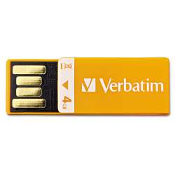 Verbatim/Smartdisk 4GB Clip-It USB Drive, Orange